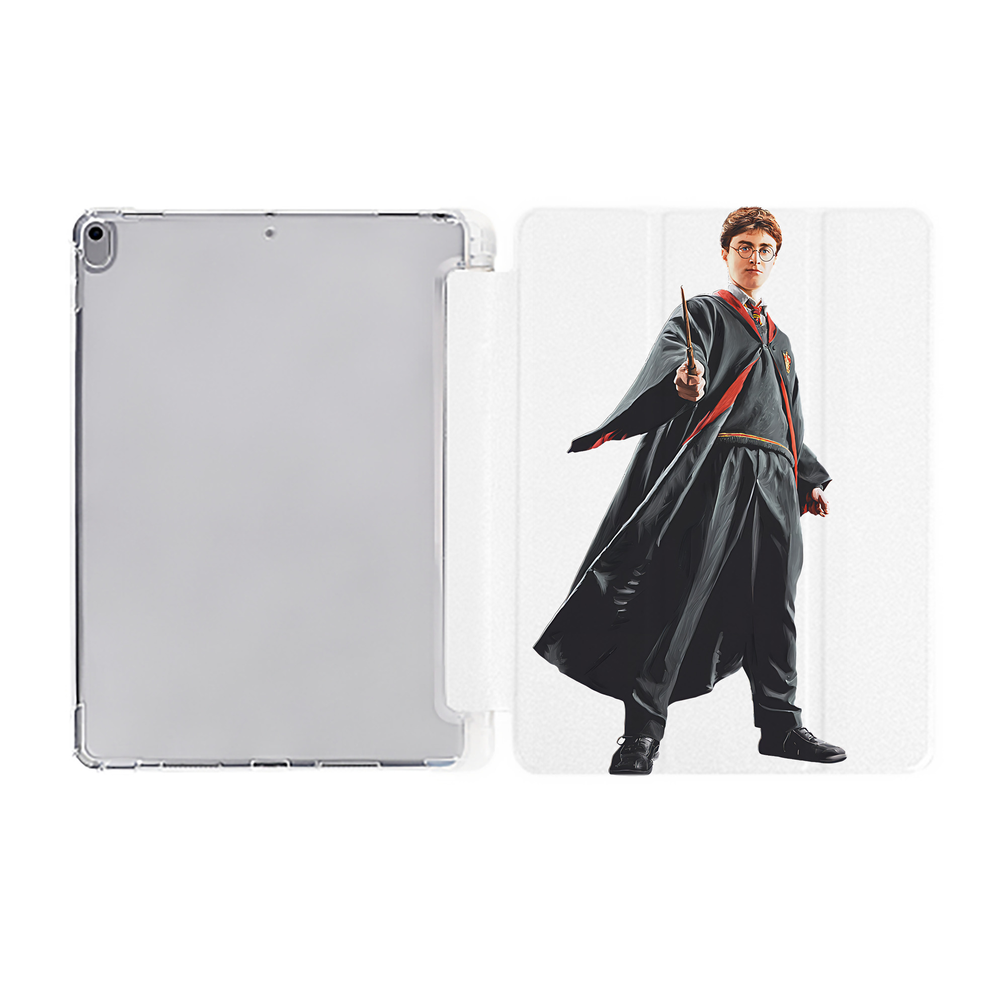 （画像用） Harry Potter ハリー・ポッターシリーズ IPad ケース ペン収納付き 三つ折りスタンド PUレザー×シリコン 対応機種9.5/10.5/10.9インチ
